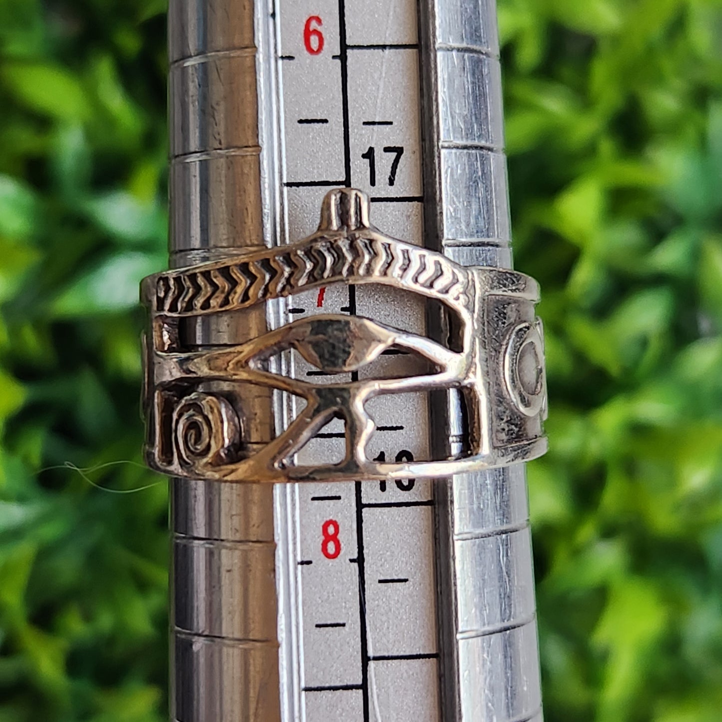 925 Sterling Silver Eye of Horus Ring