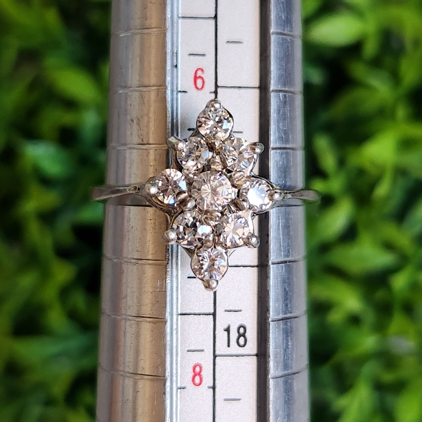 925 Sterling Silver Vintage CZ Ring