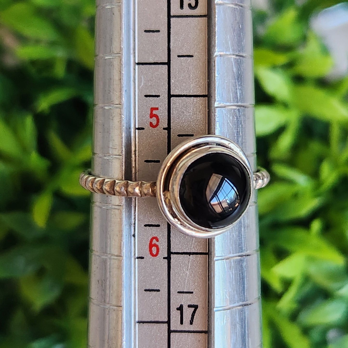 925 Sterling Silver Onyx Ring