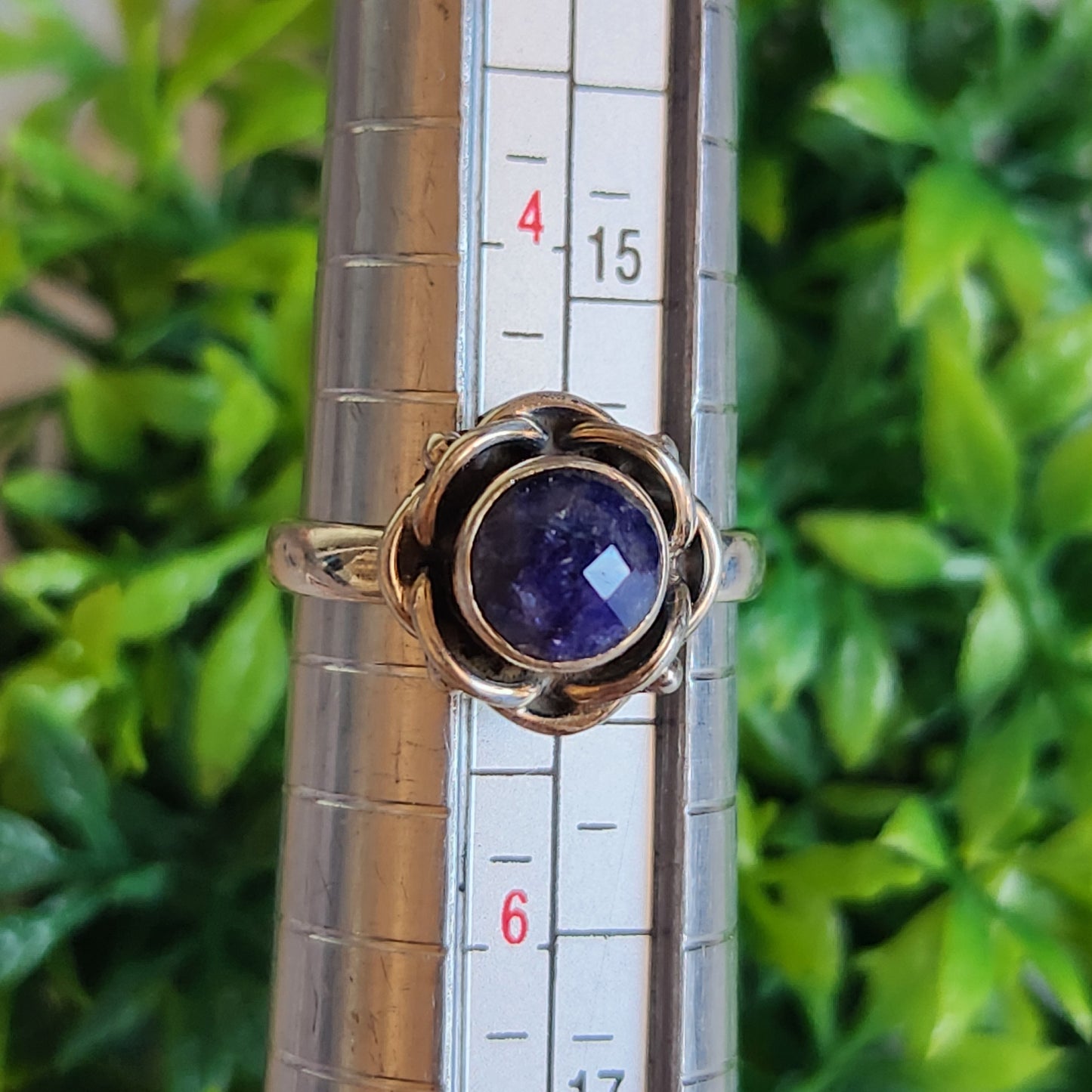 925 Sterling Silver Sapphire Ring