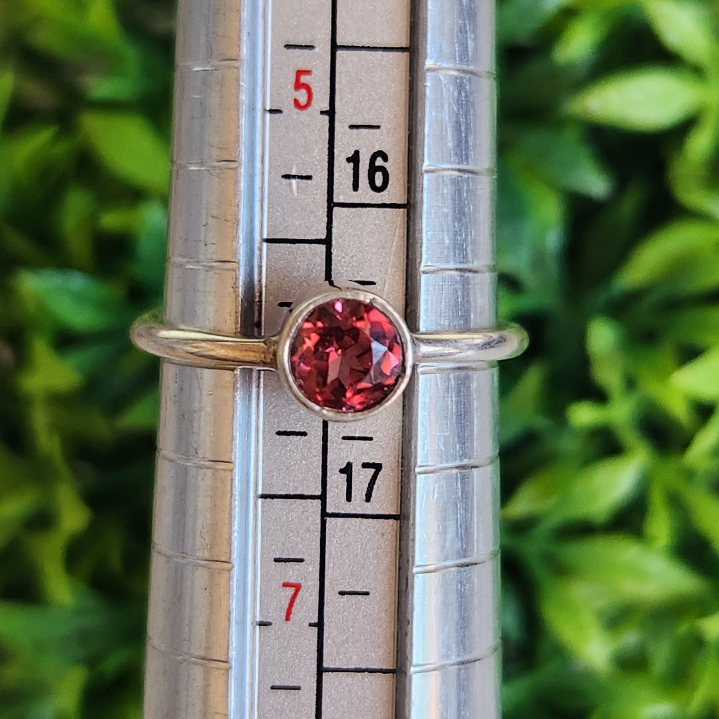 925 Sterling Silver Pink Tourmaline Ring