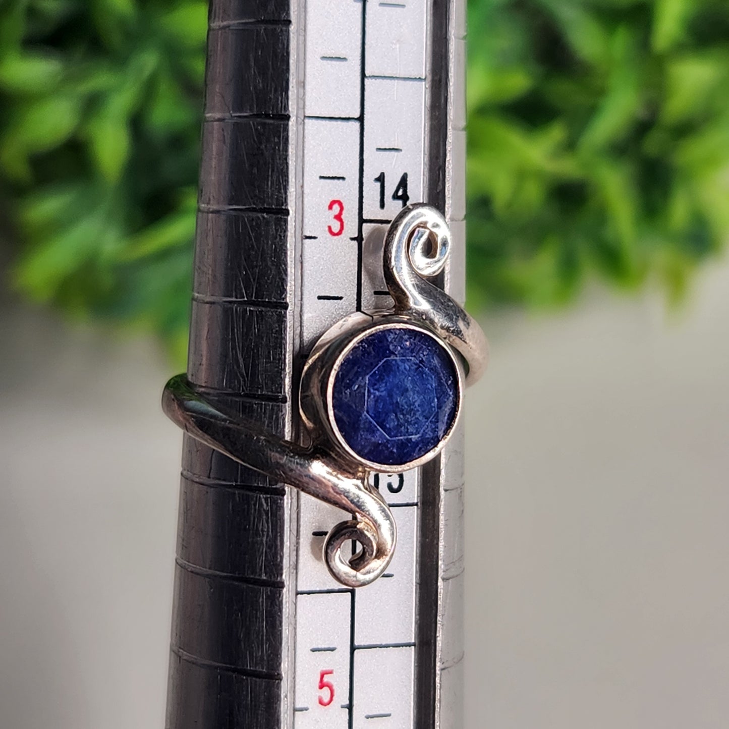 925 Sterling Silver Sapphire Ring
