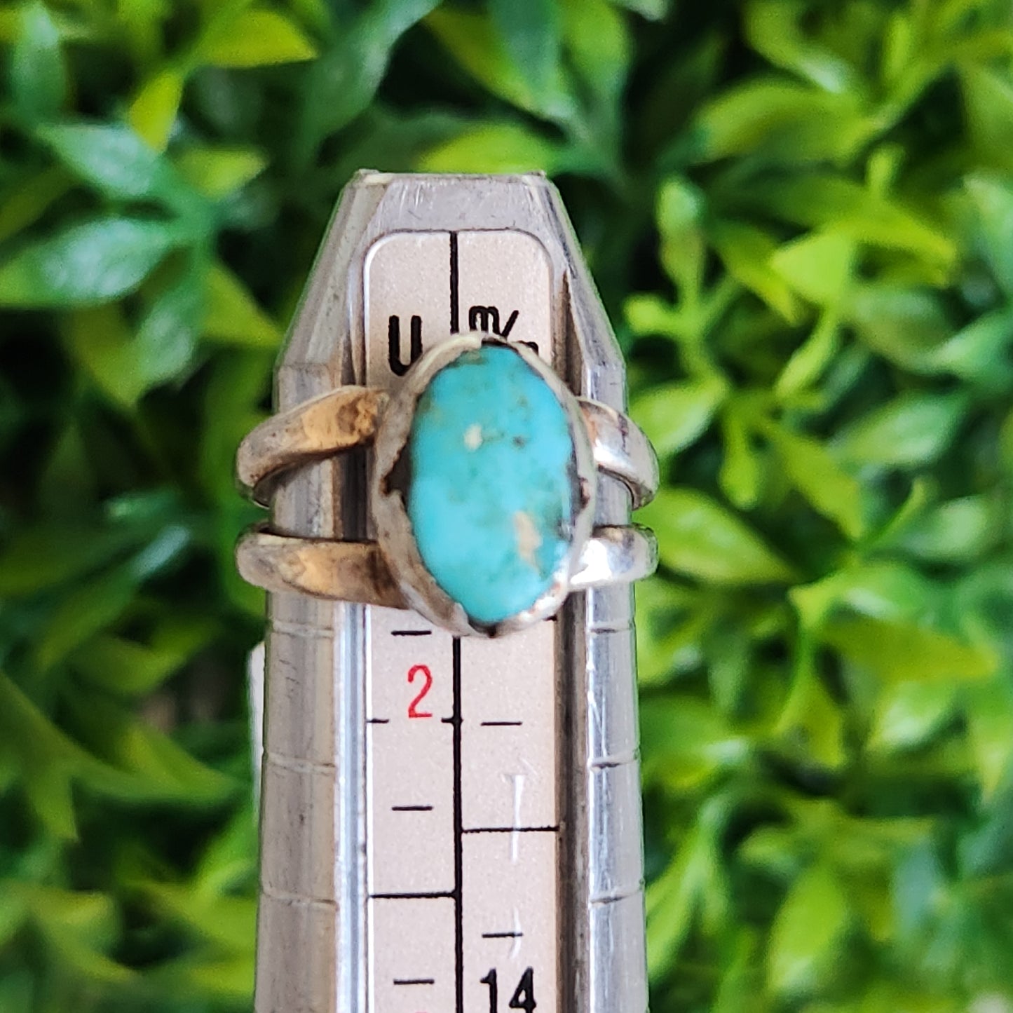 925 Sterling Silver Turquoise Mini Ring