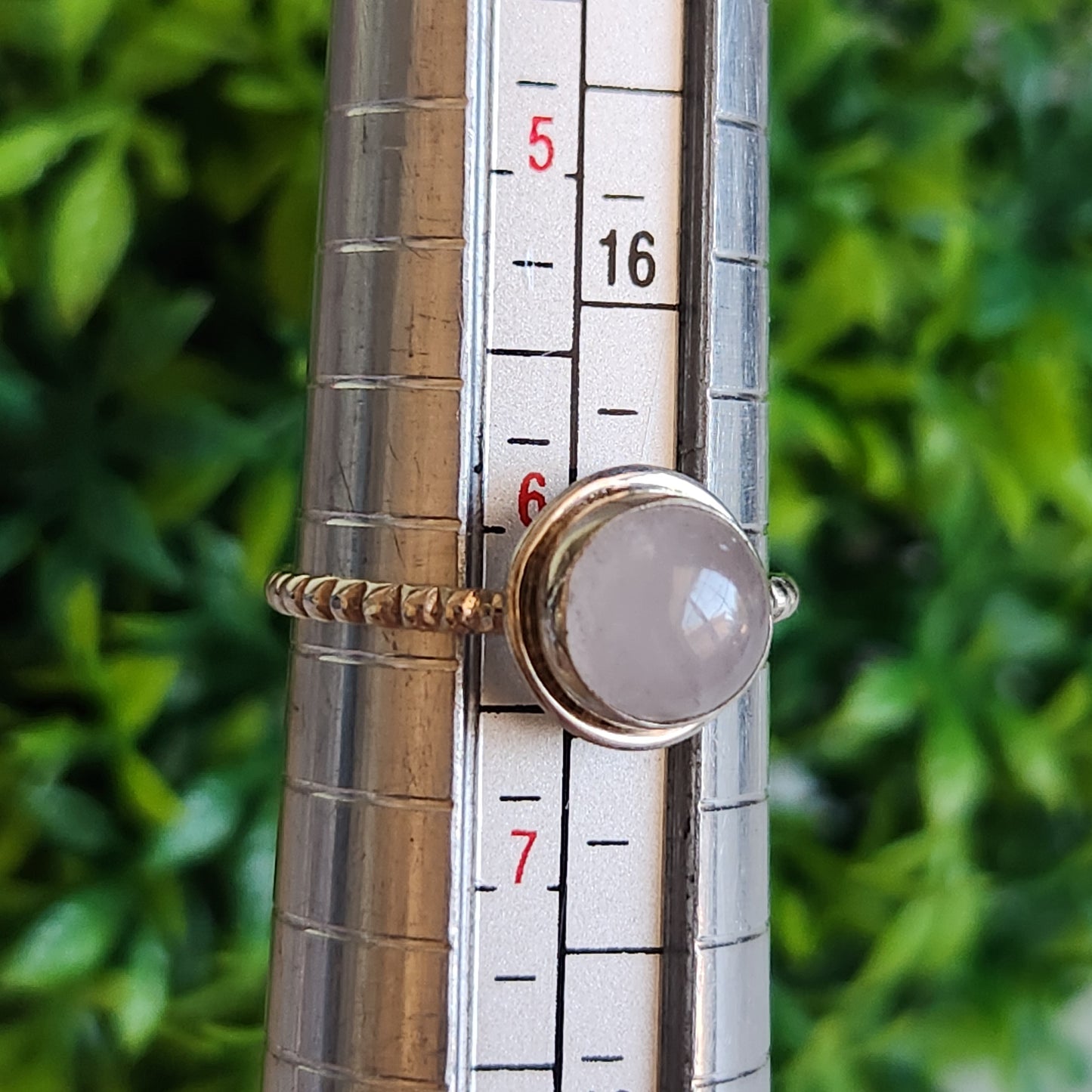 925 Sterling Silver Rose Quartz Ring