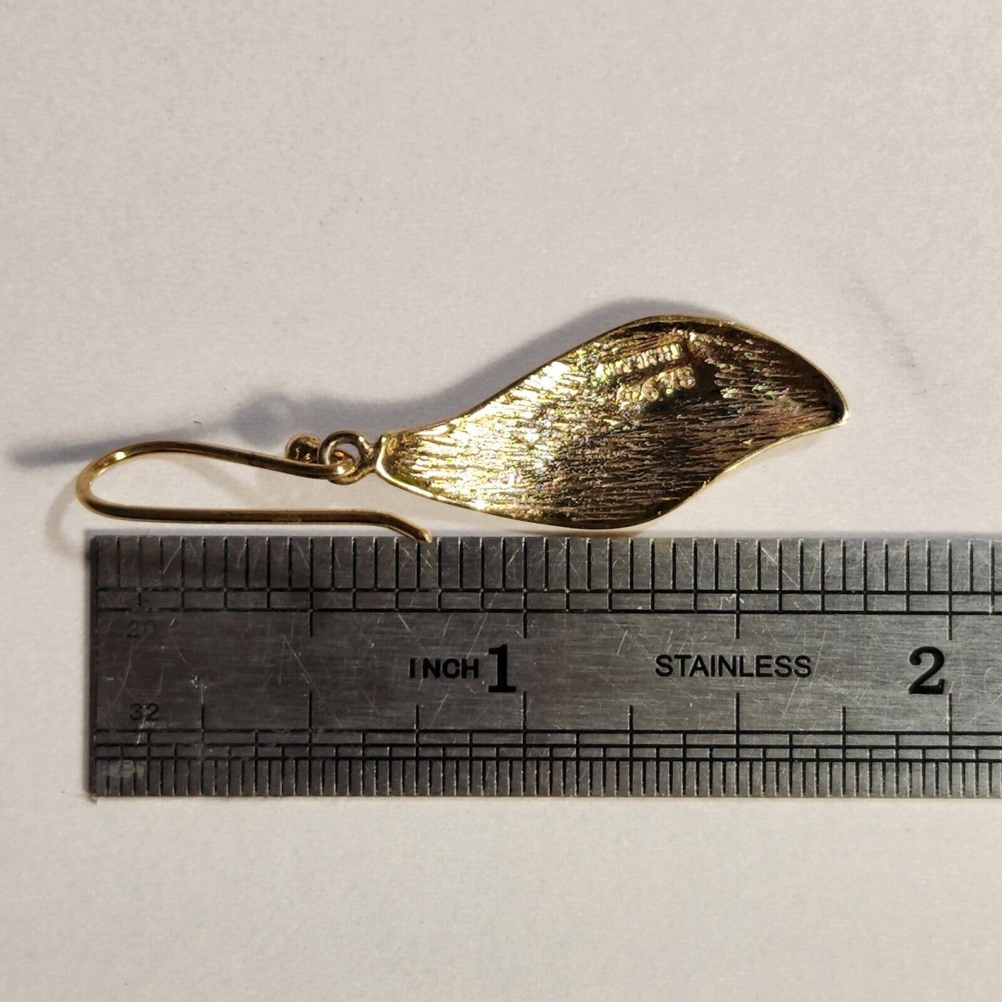 925 Sterling Silver Vermeil Teardrop Earrings