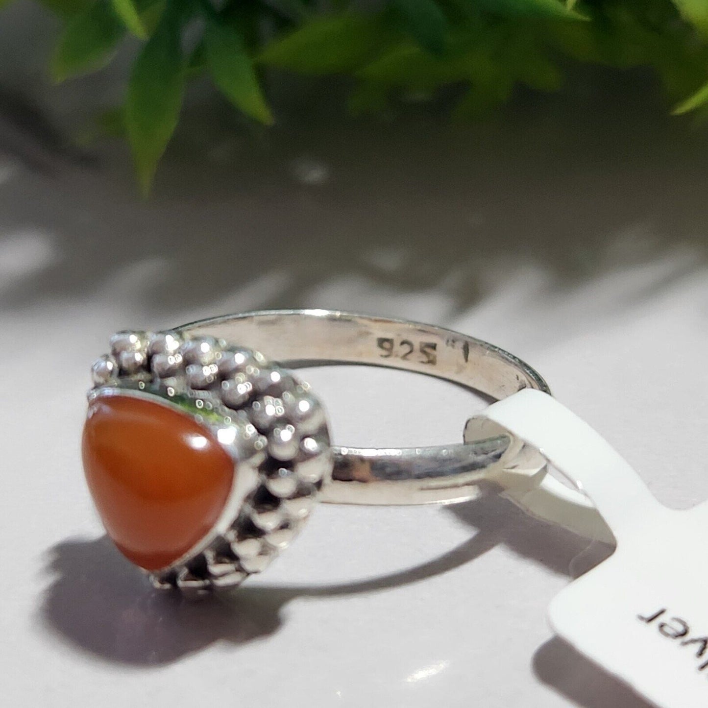 925 Sterling Silver Citrine Ring