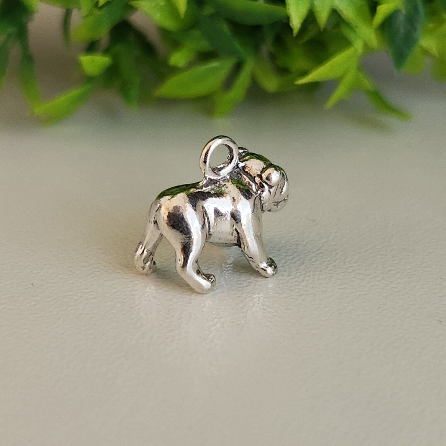 925 Sterling Silver Bulldog Charm