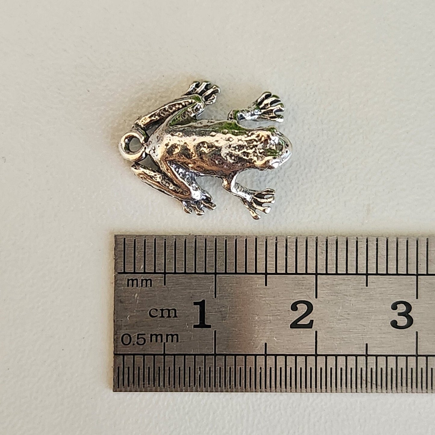 925 Sterling Silver Frog Charm