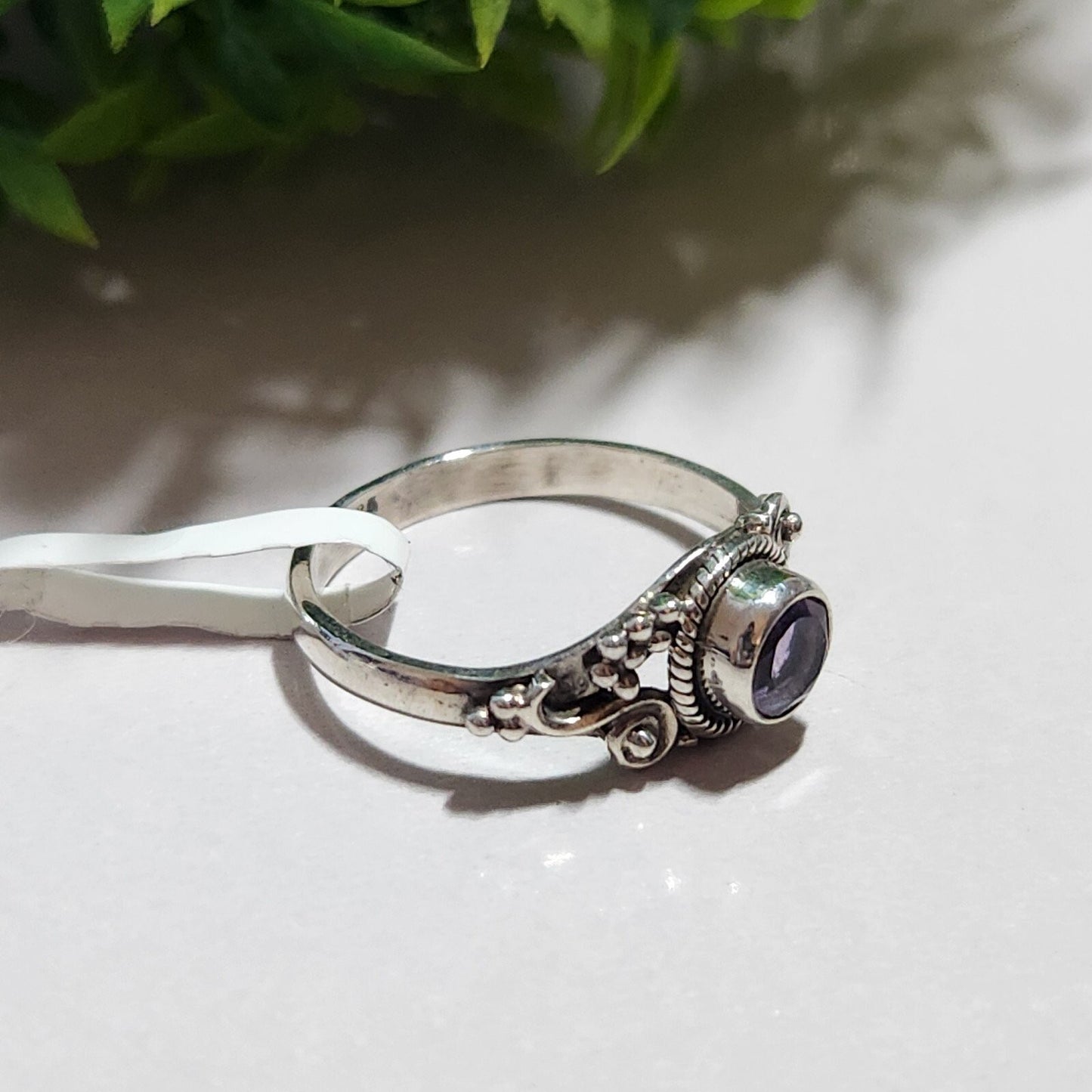 925 Sterling Silver Amethyst Ring