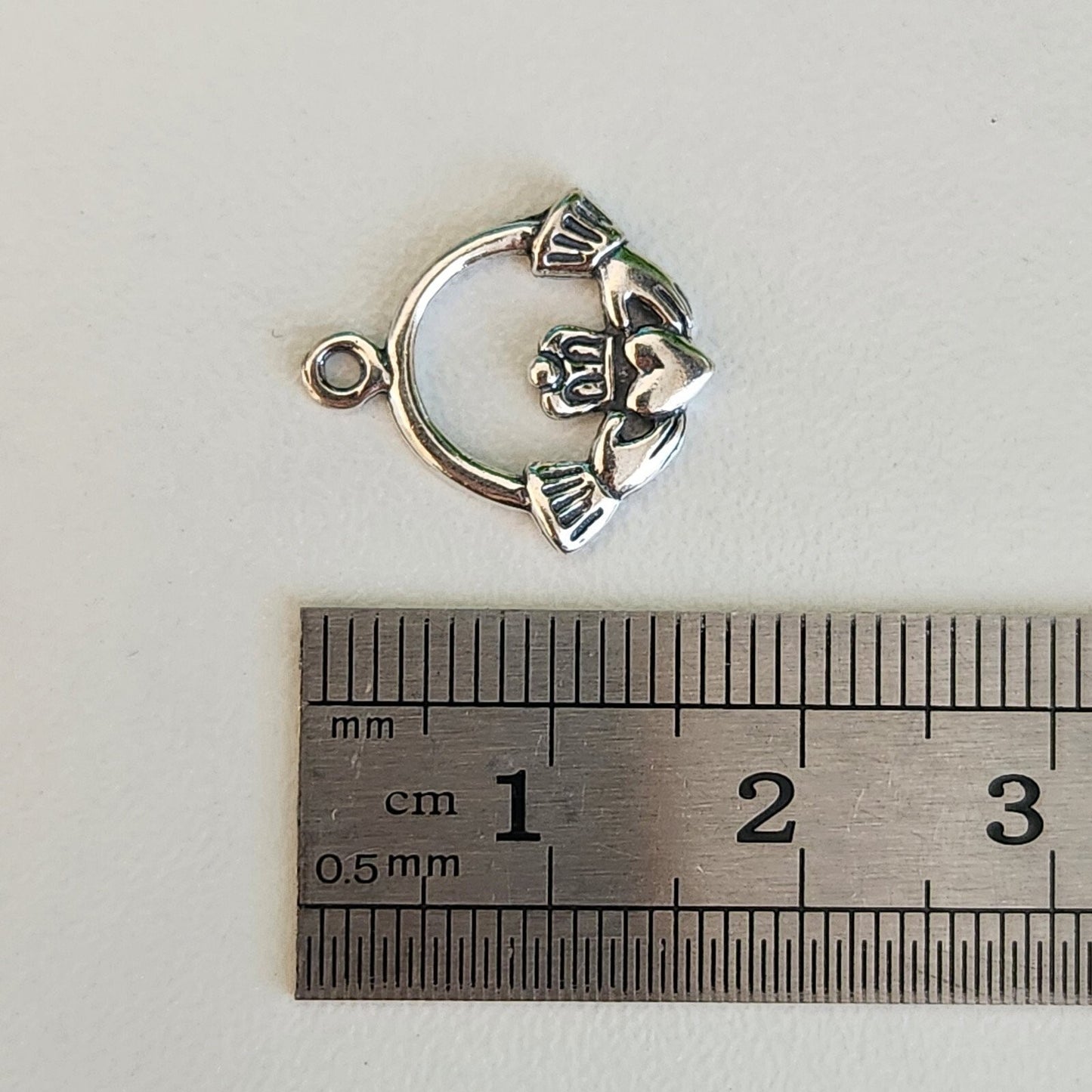 925 Sterling Silver Claddagh Charm