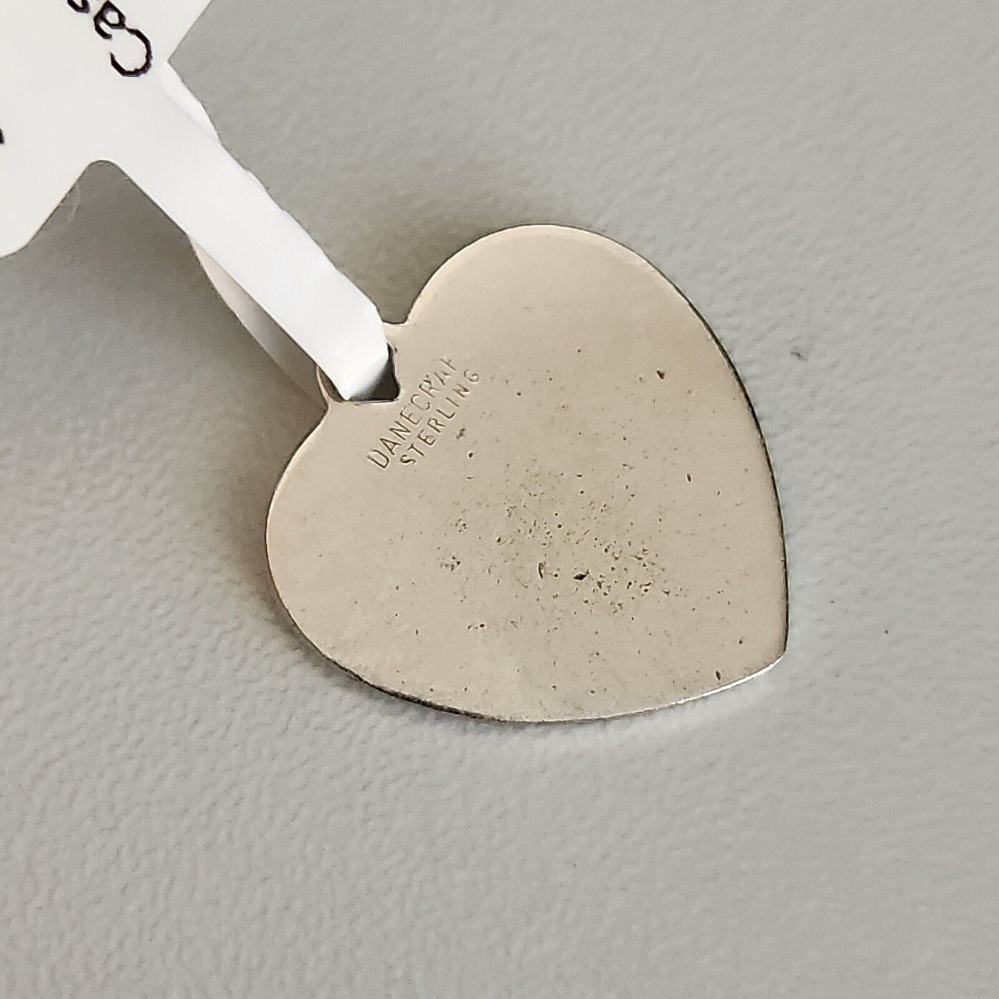925 Sterling Silver Engravable Heart Tag Pendant