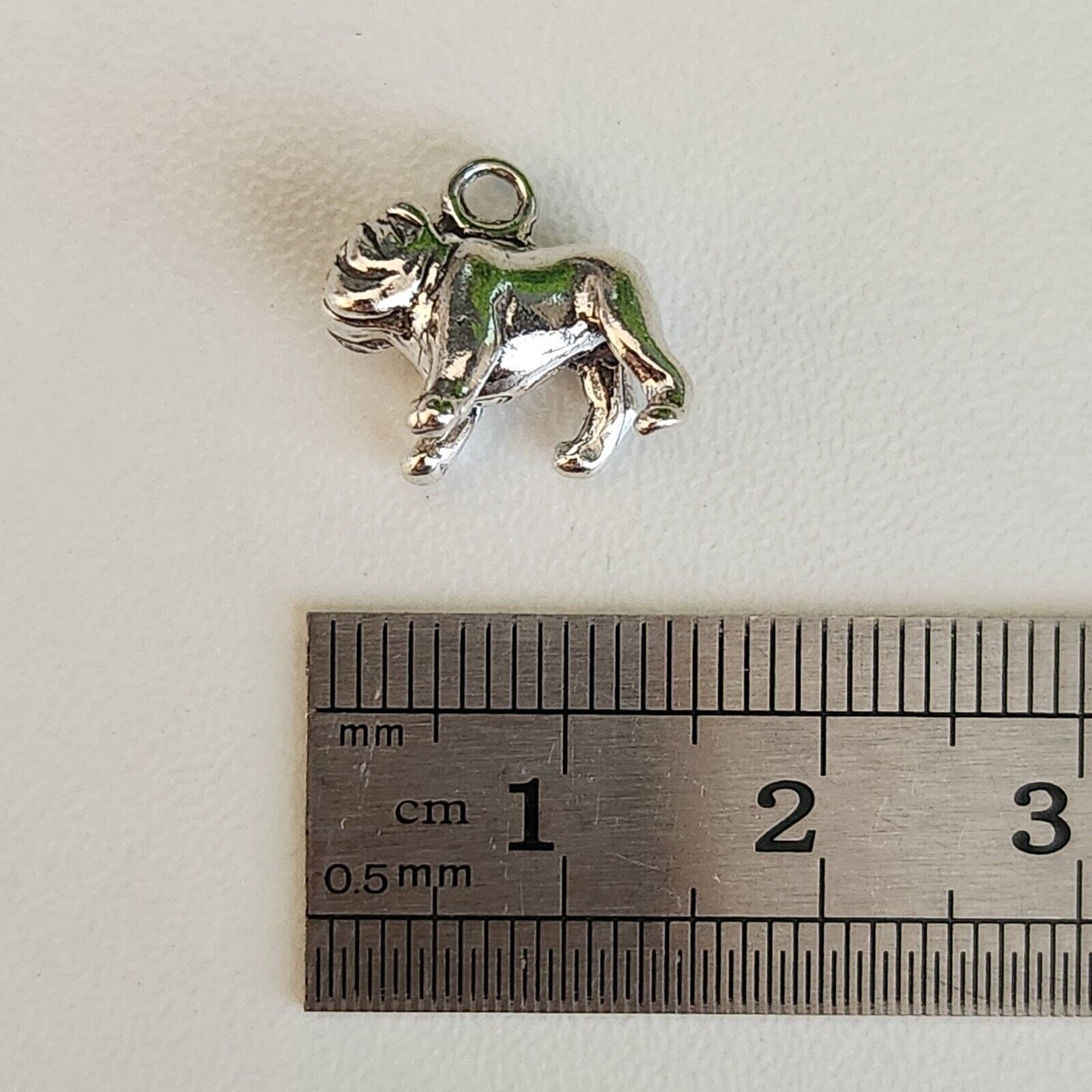 925 Sterling Silver Bulldog Charm