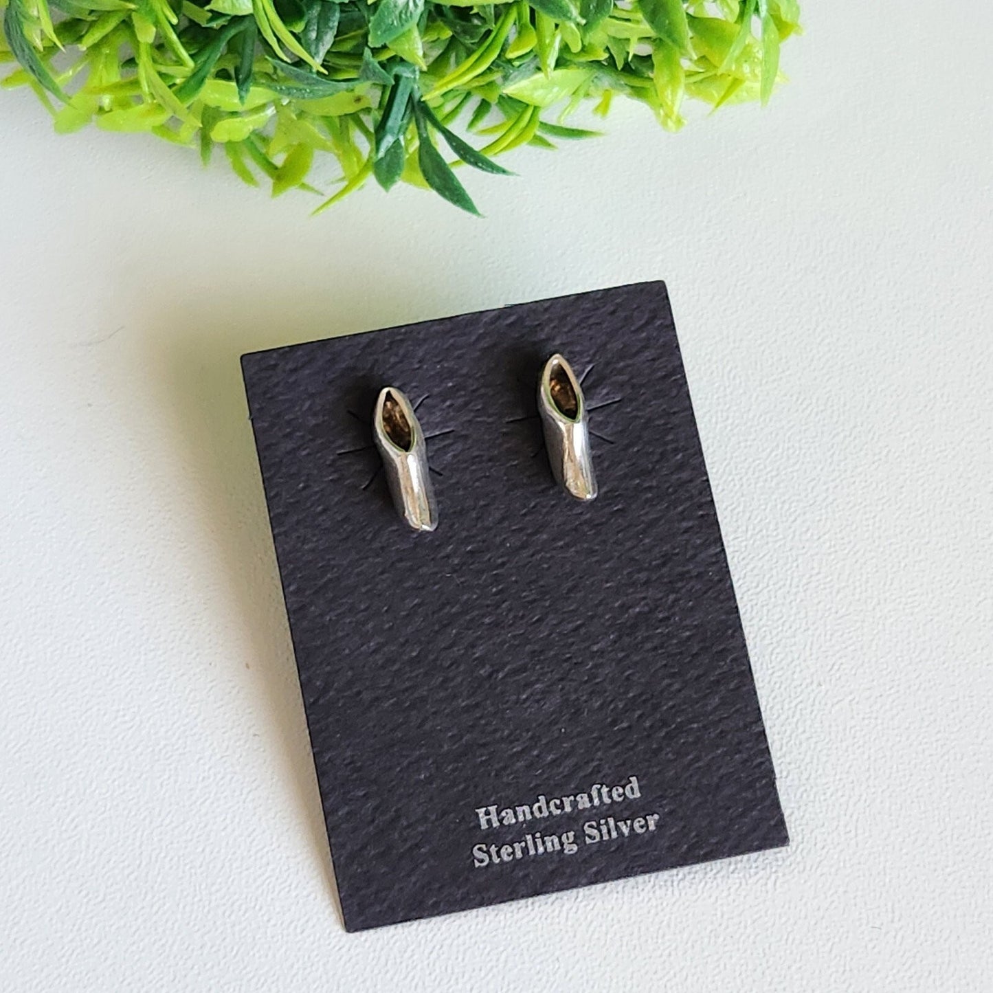 925 Sterling Silver Vintage Clogs Stud Earrings