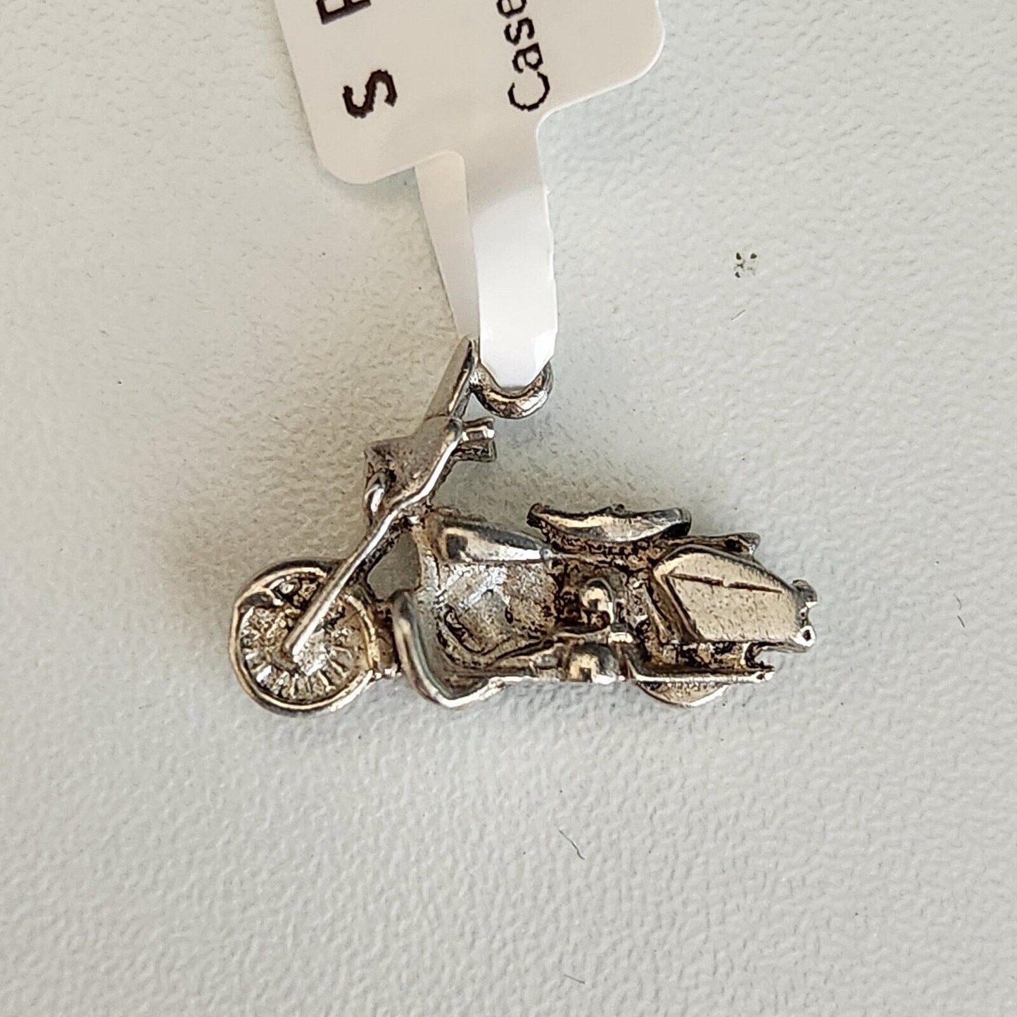 925 Sterling Silver Motorcycle Harley Charm