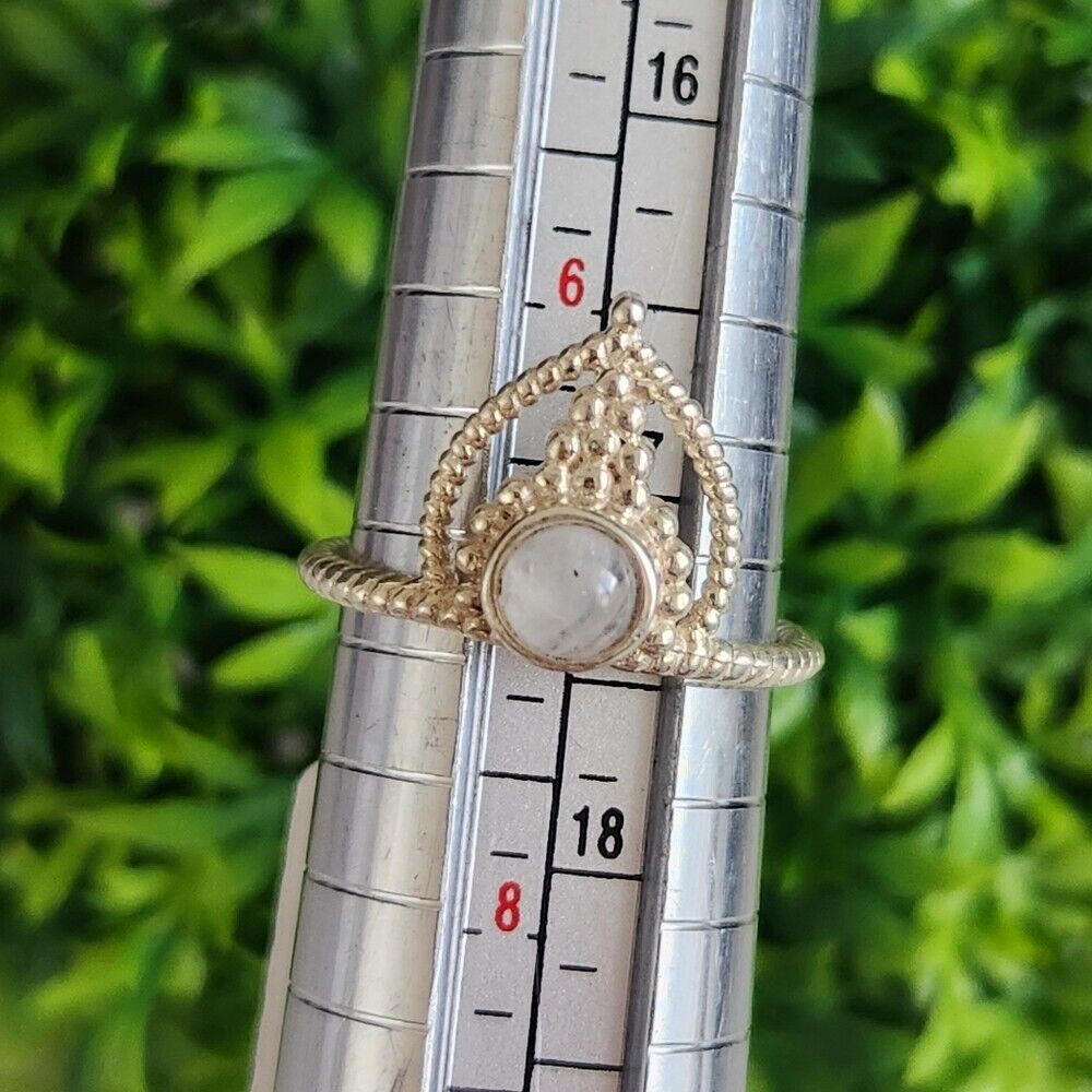 925 Sterling Silver Moonstone Ring