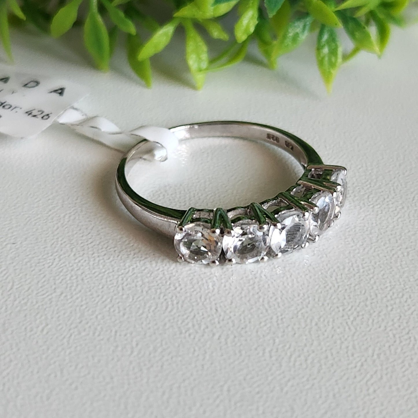 925 Sterling Silver 5 Stone Ring