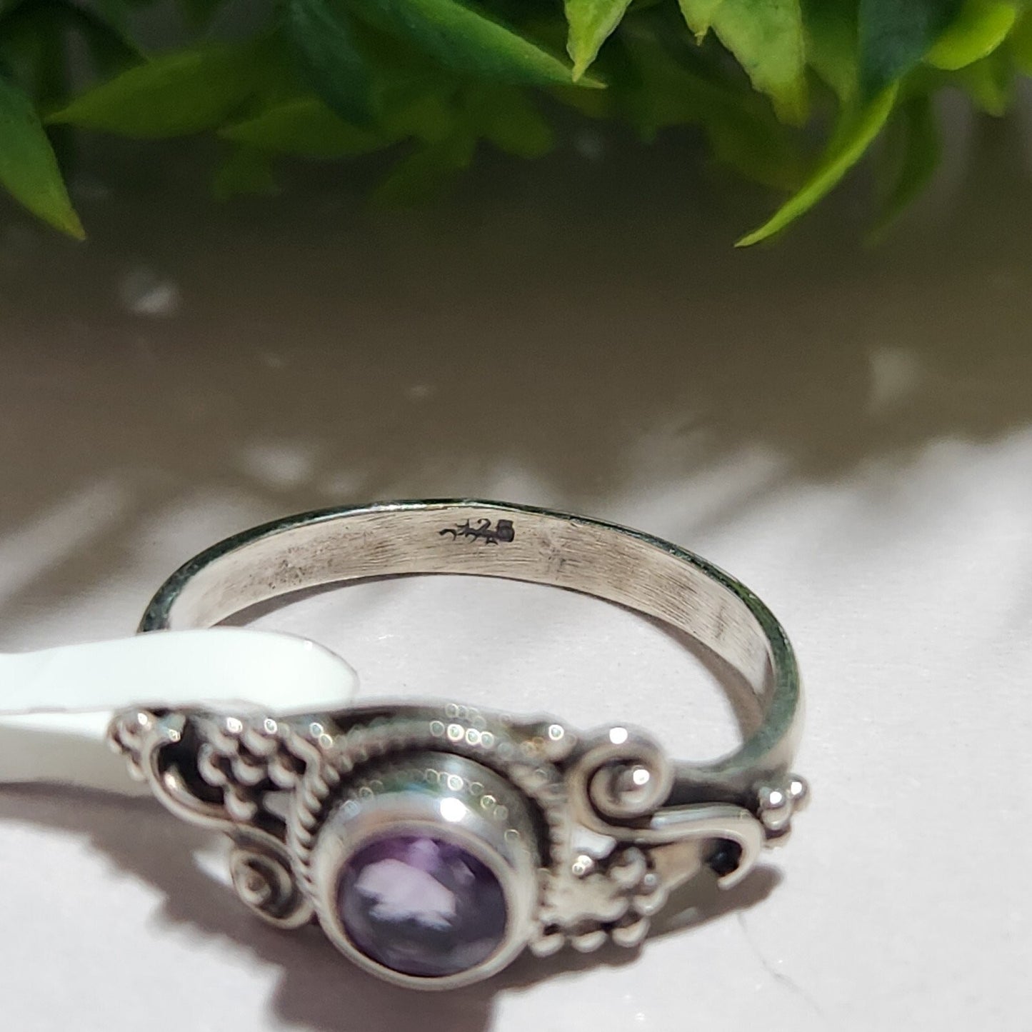 925 Sterling Silver Amethyst Ring