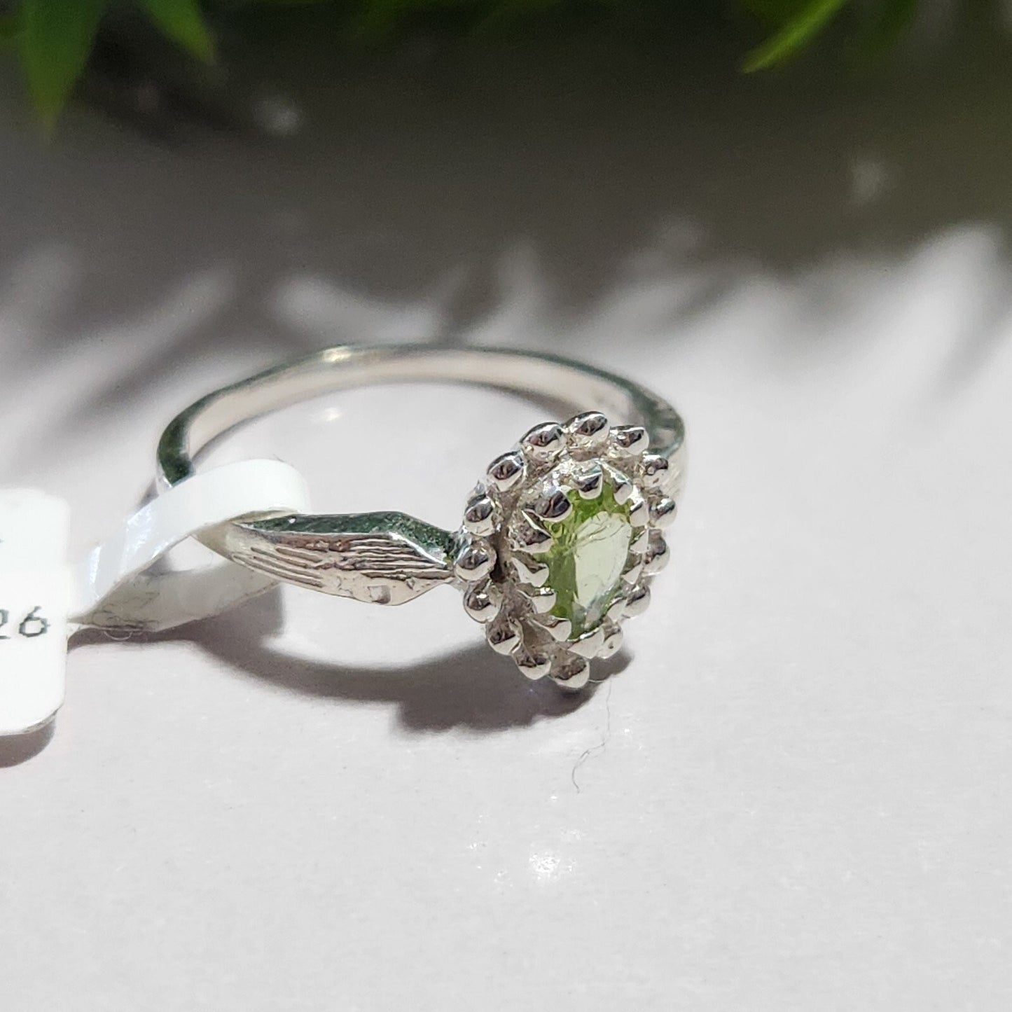 925 Sterling Silver Peridot Ring