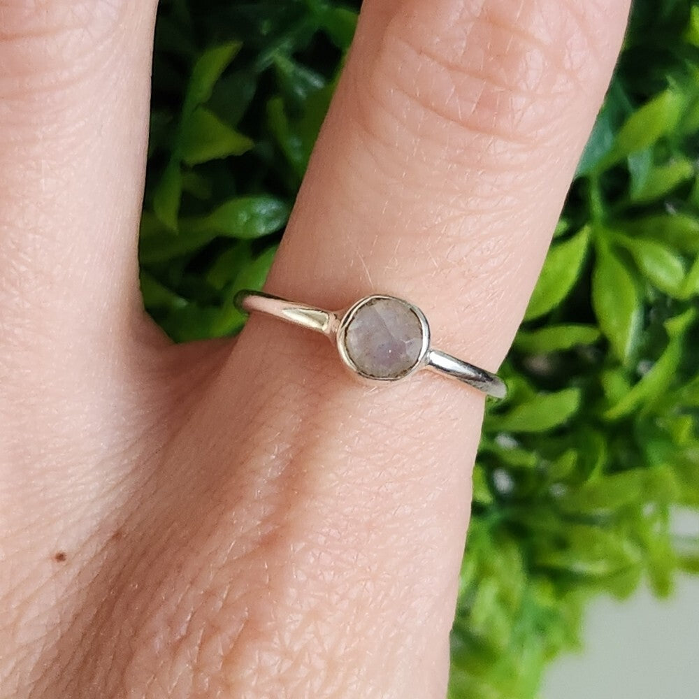 925 Sterling Silver Moonstone Ring