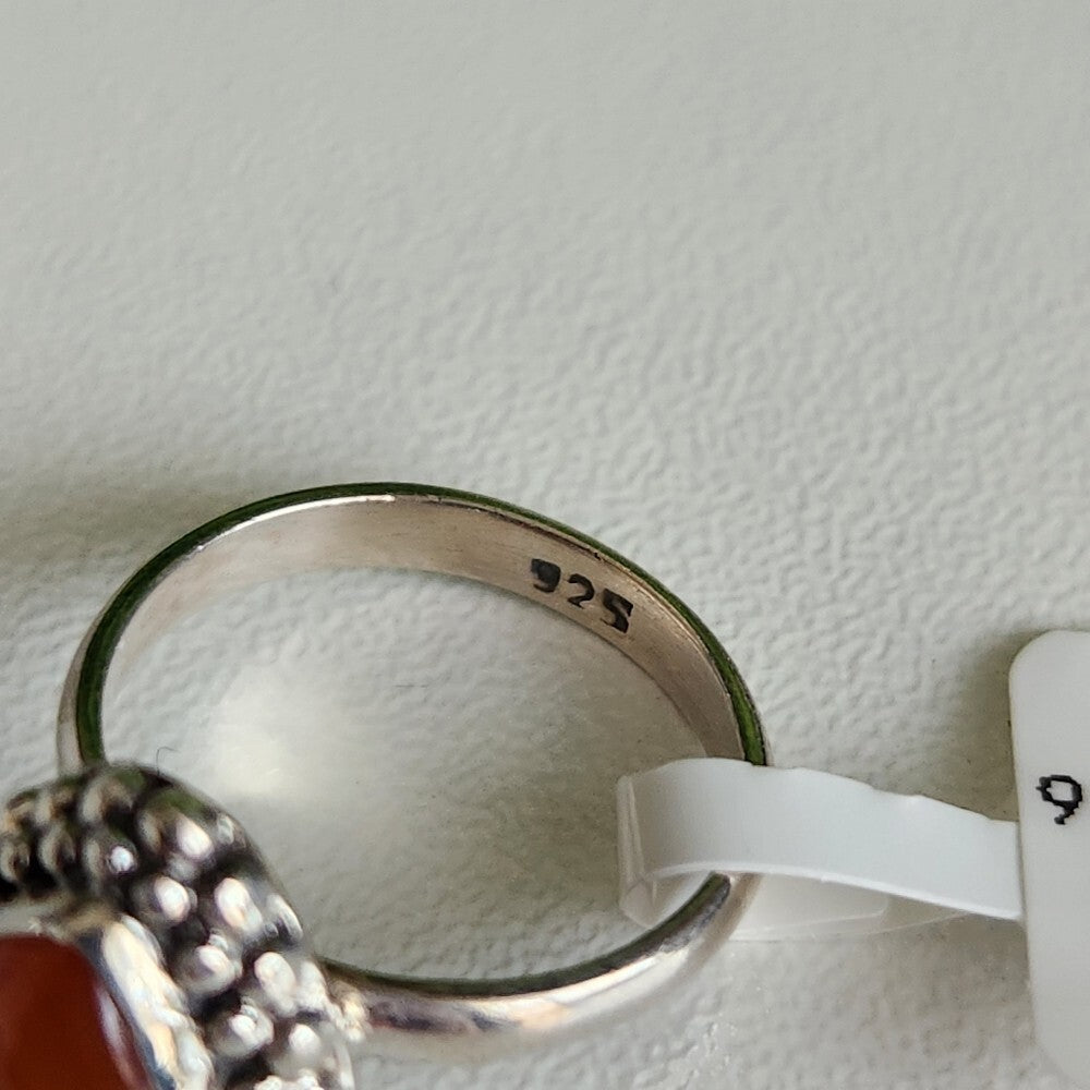 925 Sterling Silver Citrine Ring