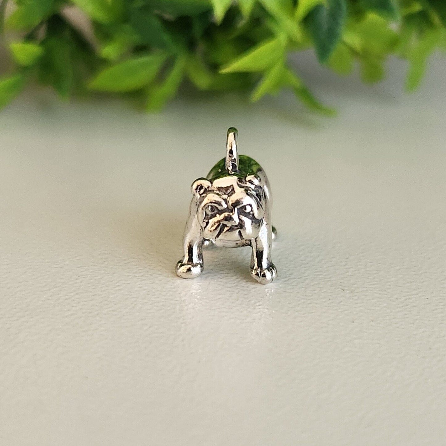 925 Sterling Silver Bulldog Charm