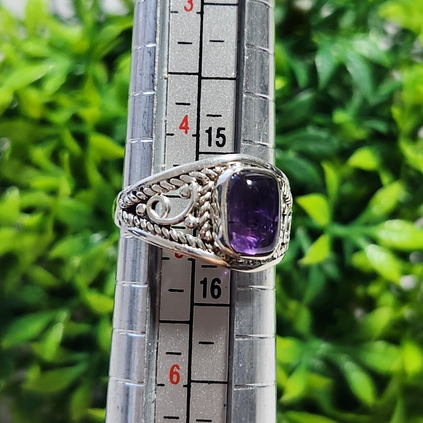 925 Sterling Silver Amethyst Ring