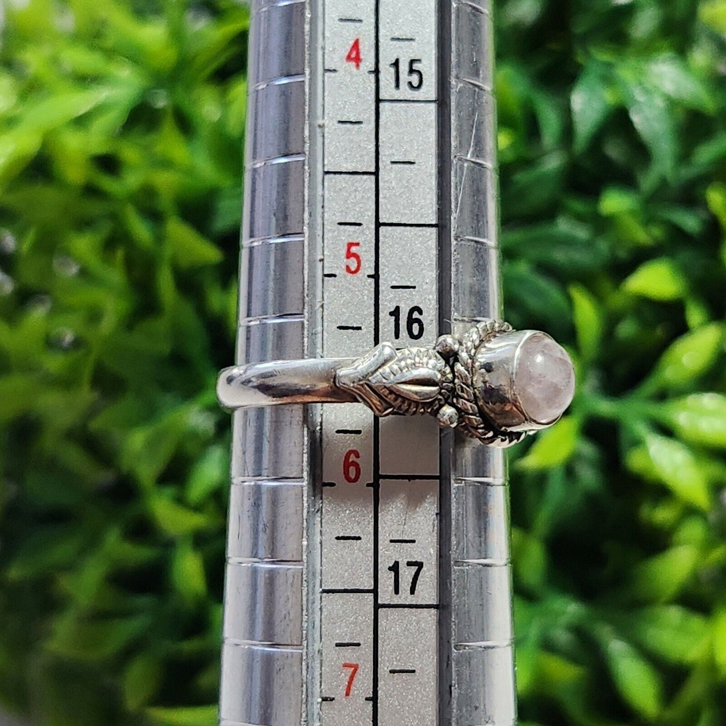 925 Sterling Silver Rose Quartz Ring