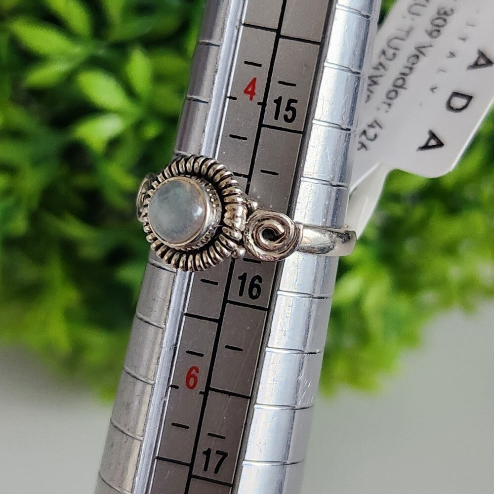 925 Sterling Silver Moonstone Ring