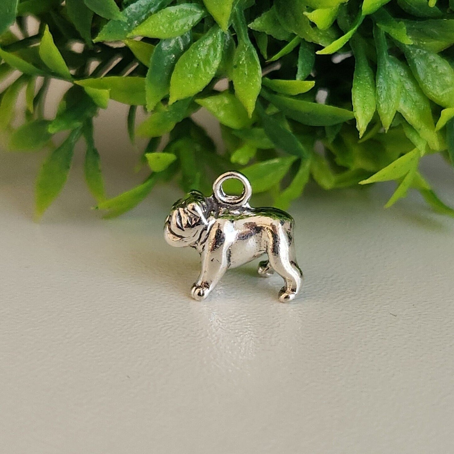 925 Sterling Silver Bulldog Charm