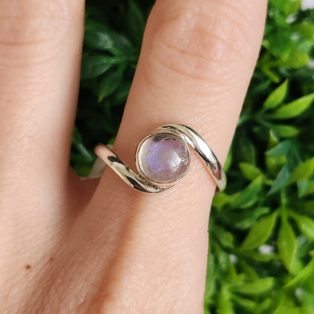 925 Sterling Silver Moonstone Ring