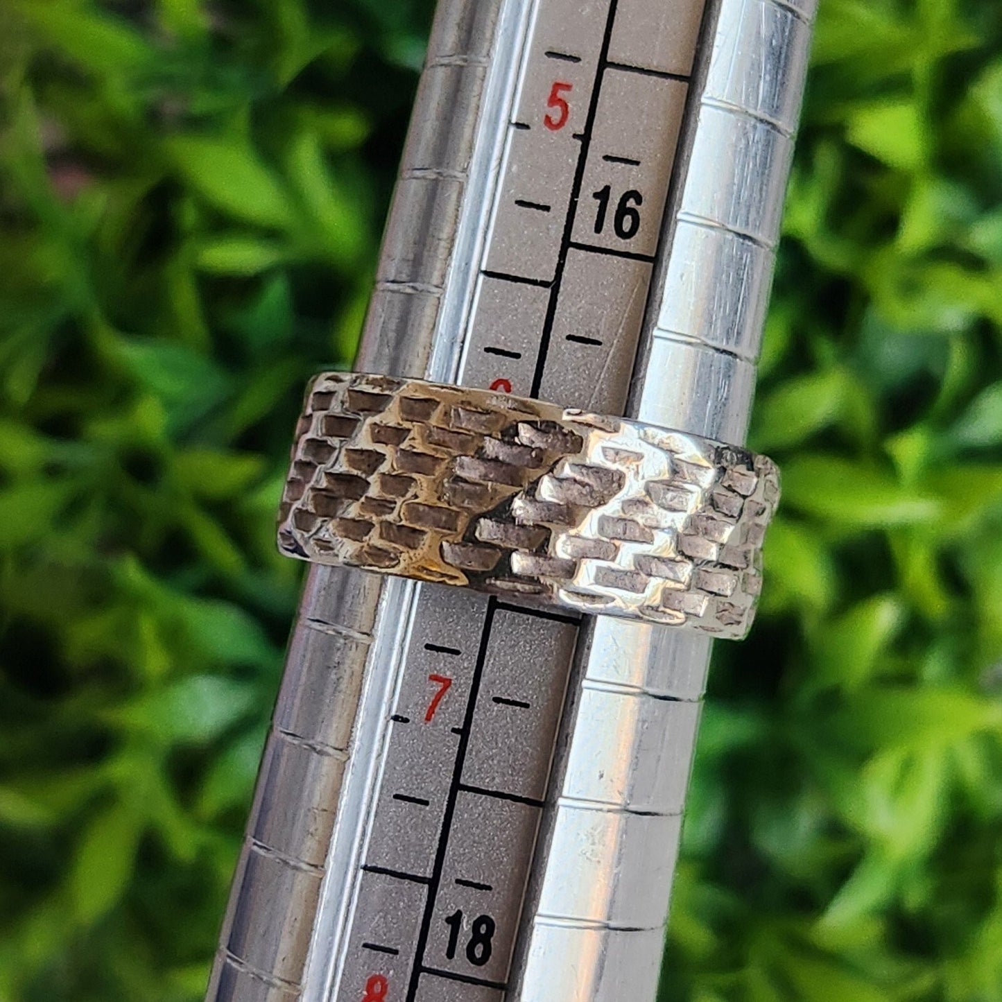 925 Sterling Silver Block Band