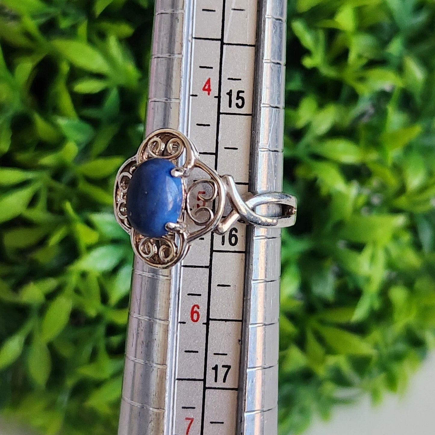 925 Sterling Silver Lapis Lazuli Antique Ring