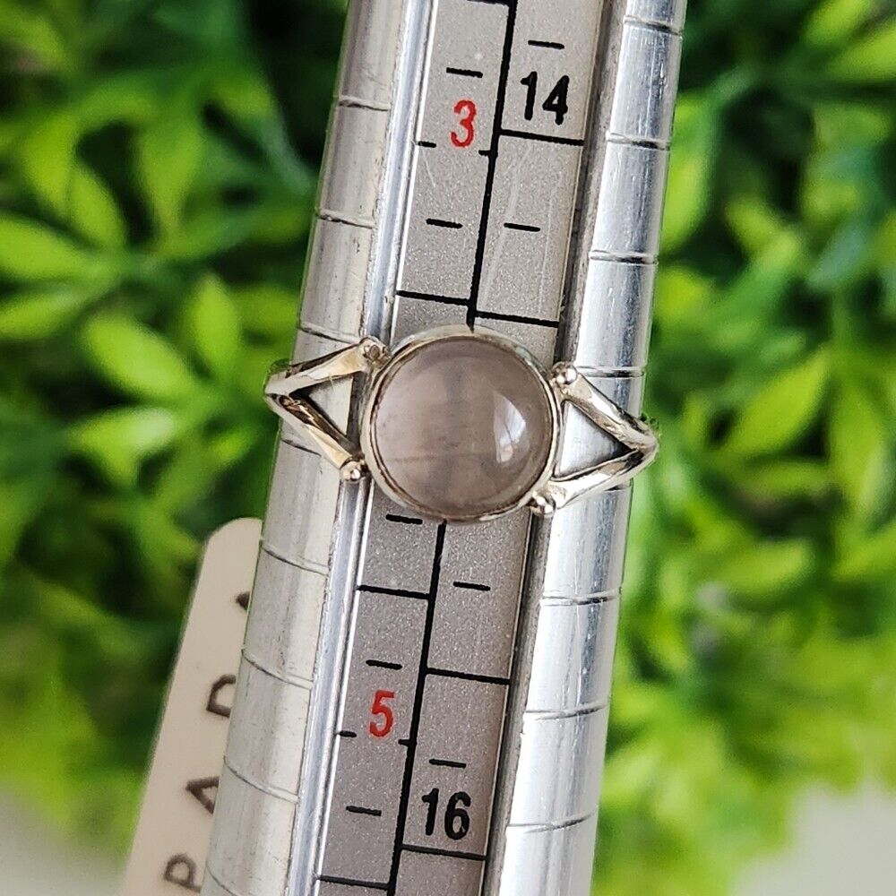 925 Sterling Silver Rose Quartz Ring
