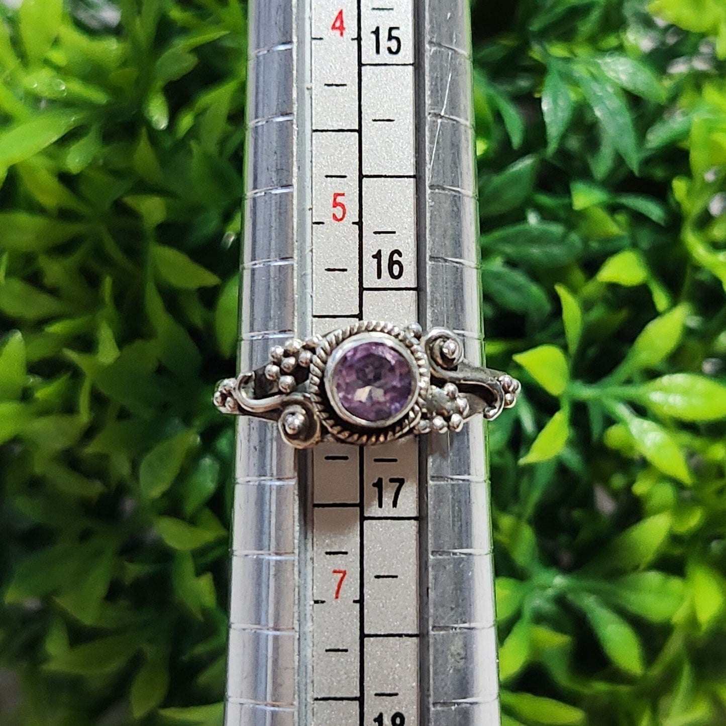 925 Sterling Silver Amethyst Ring