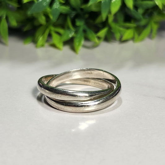 925 Sterling Silver Interlocking Rings
