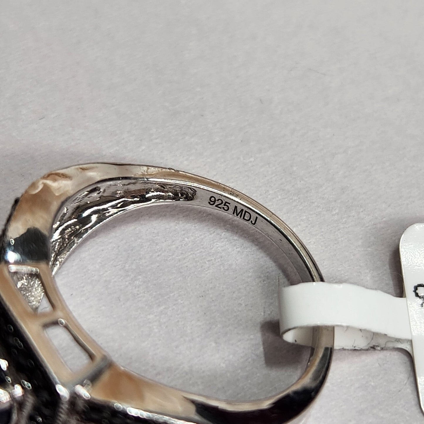 925 Sterling Silver MDJ Michael Drechsler Vintage Sapphire Ring