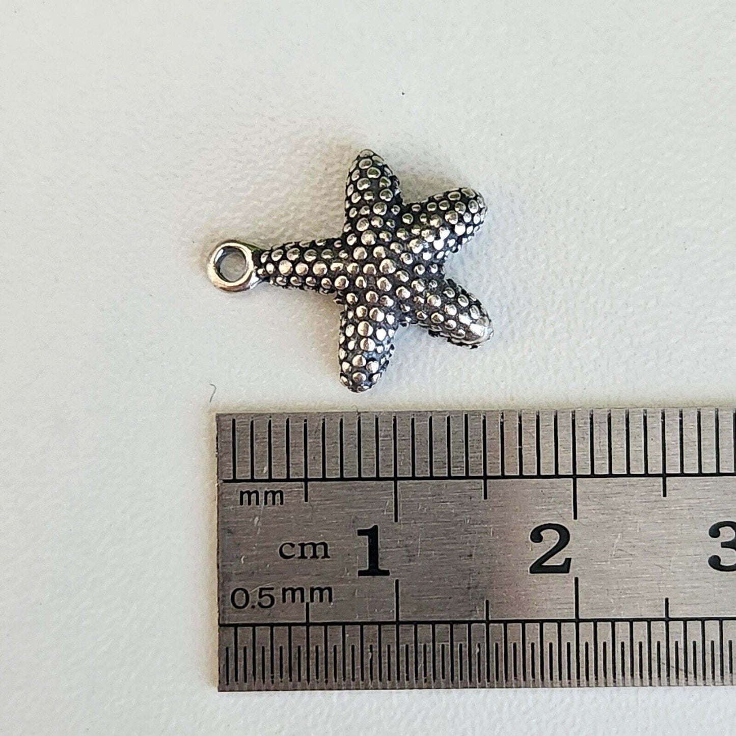 925 Sterling Silver Star Fish Charm