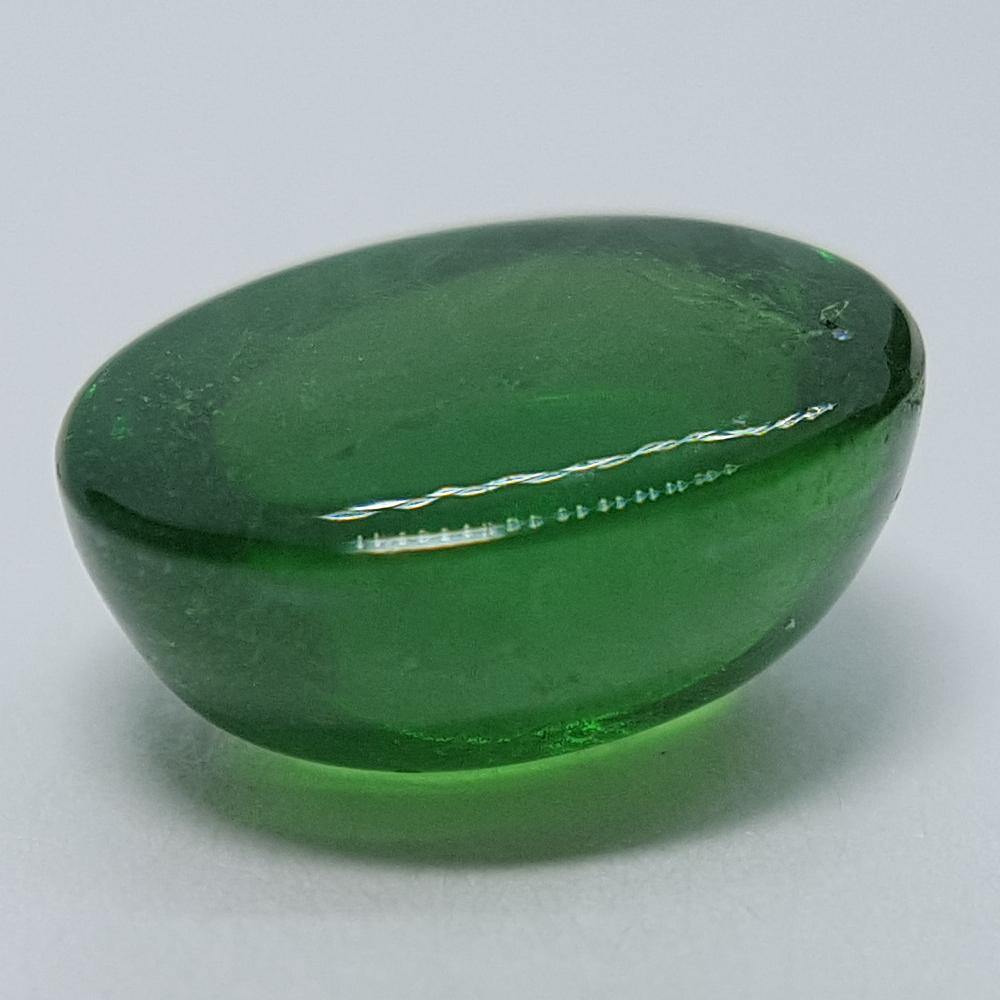 Tsavorite - 2.89ct Oval Cabochon Gemstone - Spada Diamonds