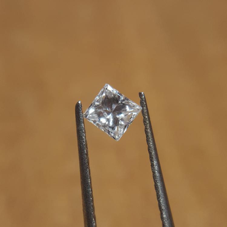Natural 0.23ct E I1 Square Princess Diamond - Spada Diamonds
