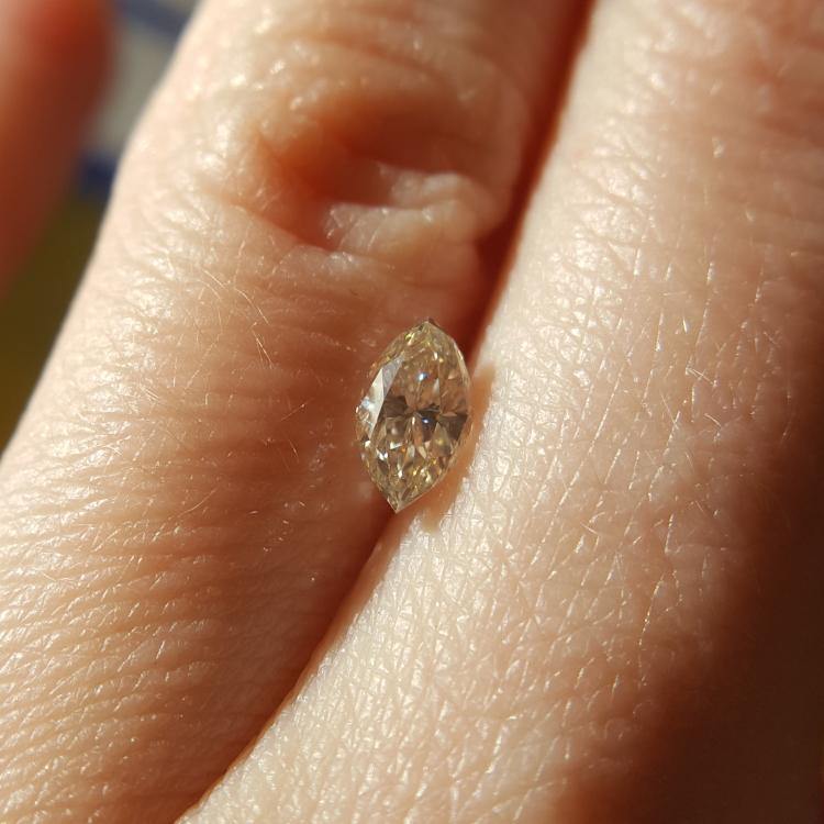 Natural 0.52ct L VS2 Marquise Diamond - Spada Diamonds