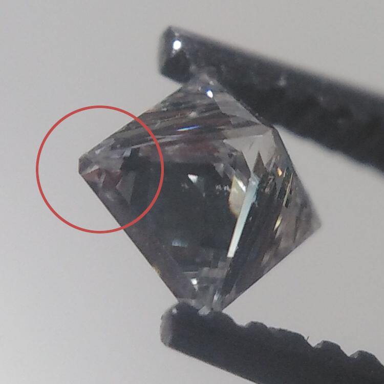 Natural 0.19ct G SI1 Square Princess Diamond - Spada Diamonds