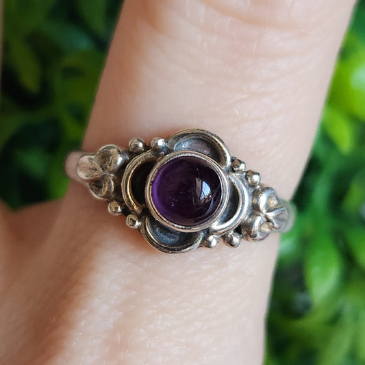 925 Sterling Silver Amethyst Ring