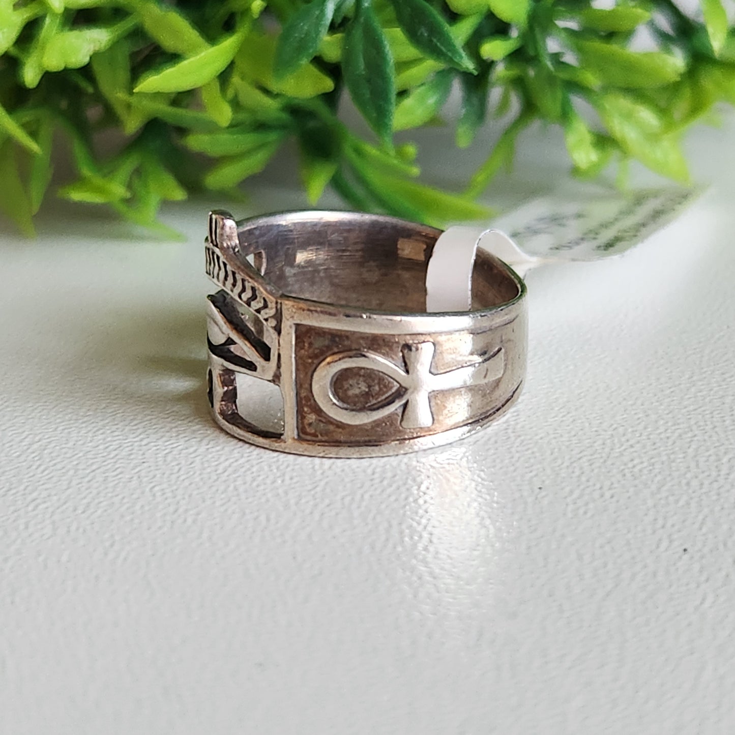 925 Sterling Silver Eye of Horus Ring