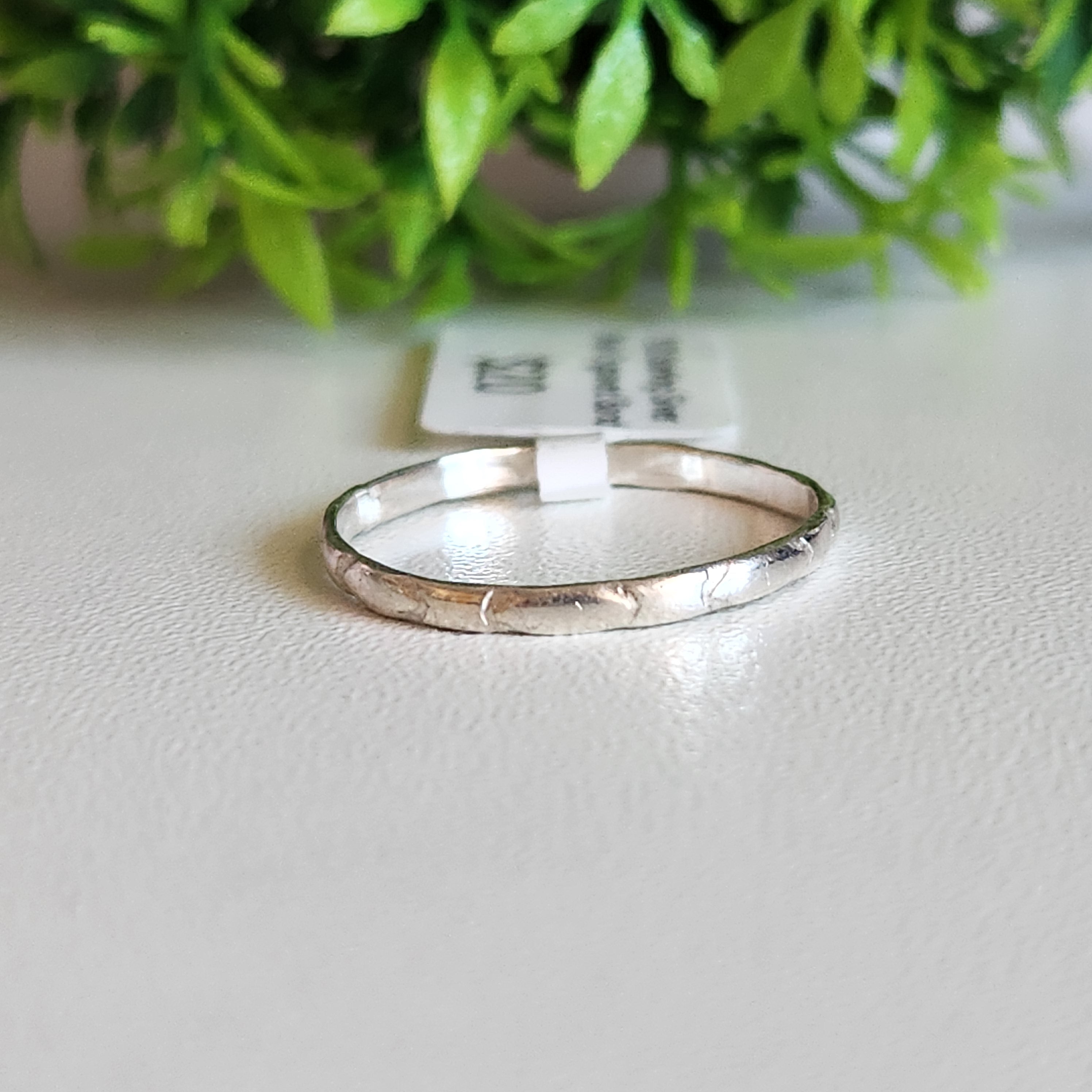 925 Sterling Silver Plain Engraved Band