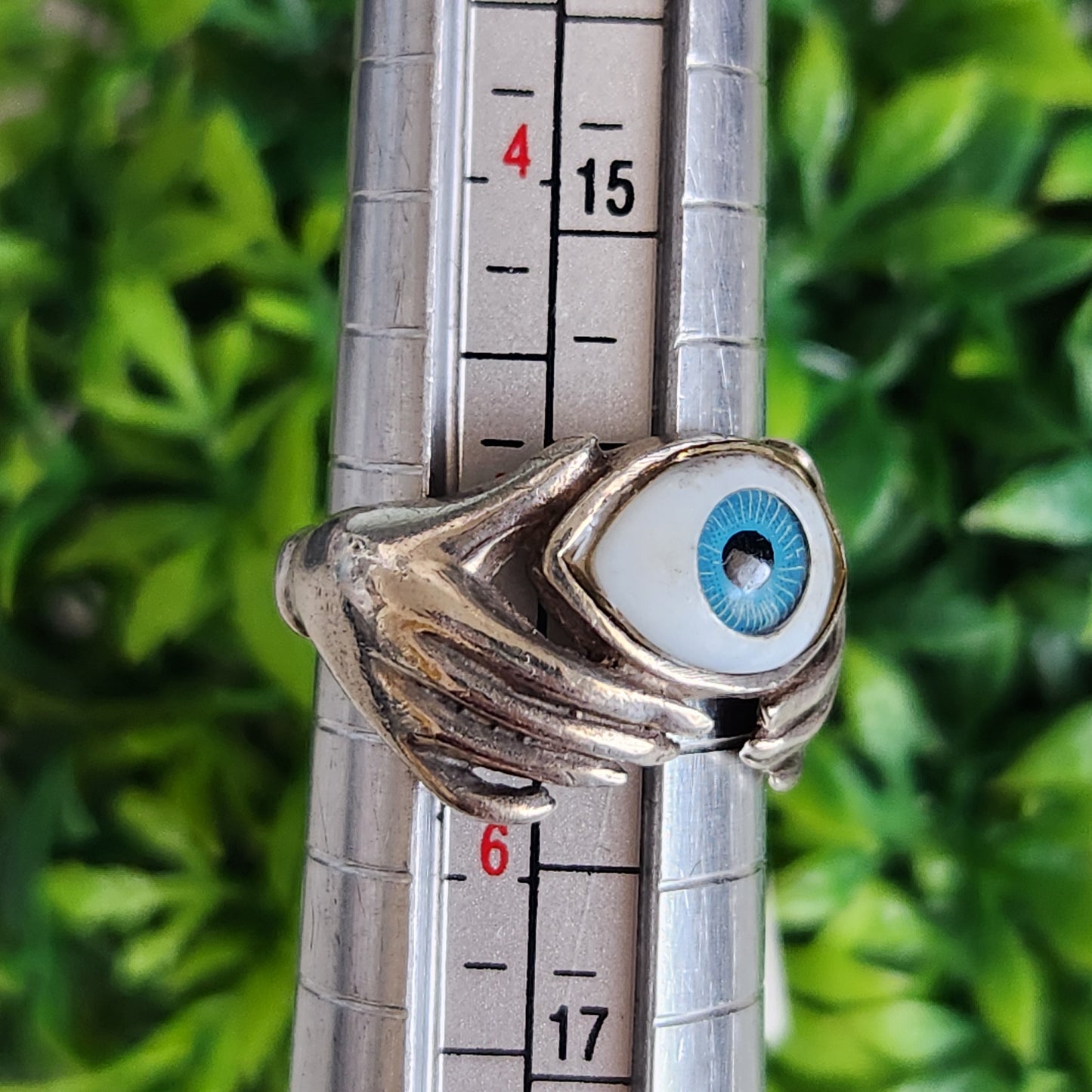 925 Sterling Silver Evil Eye Ring