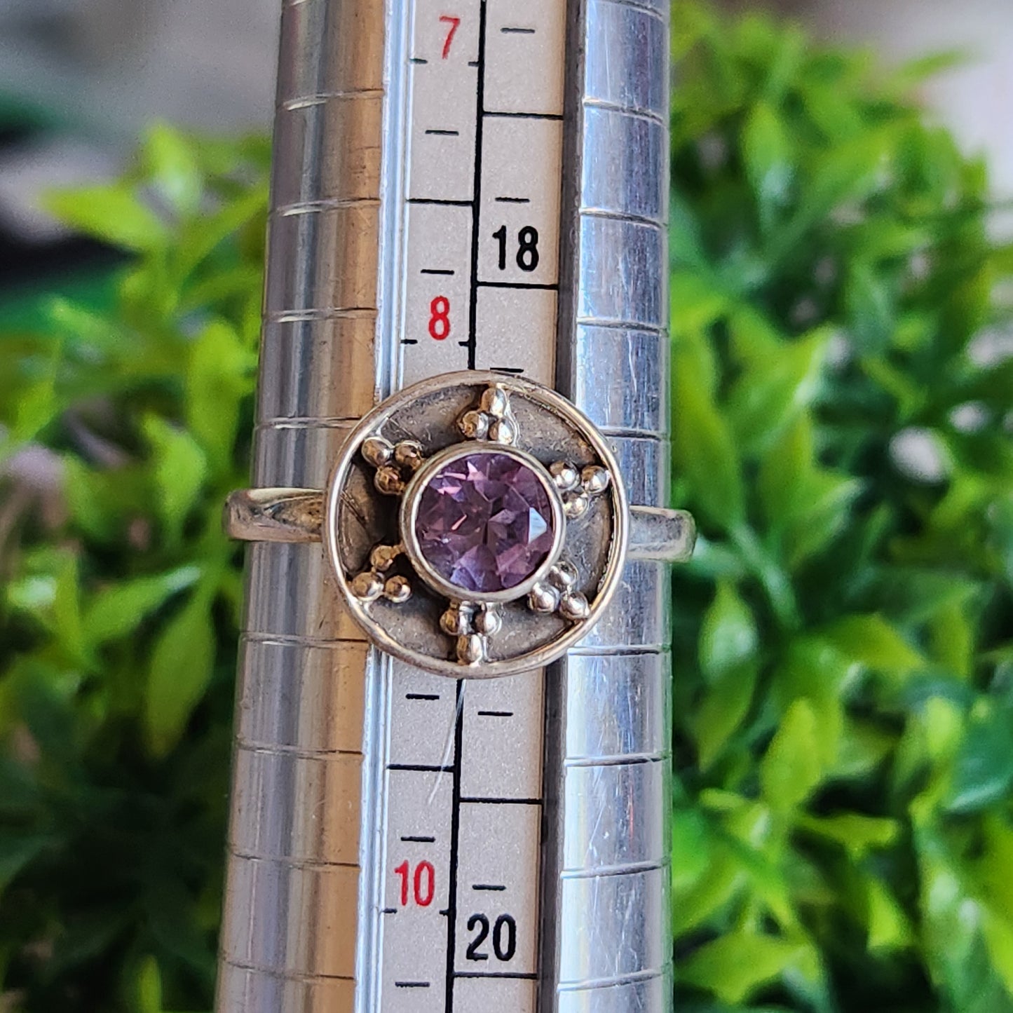 925 Sterling Silver Amethyst Ring