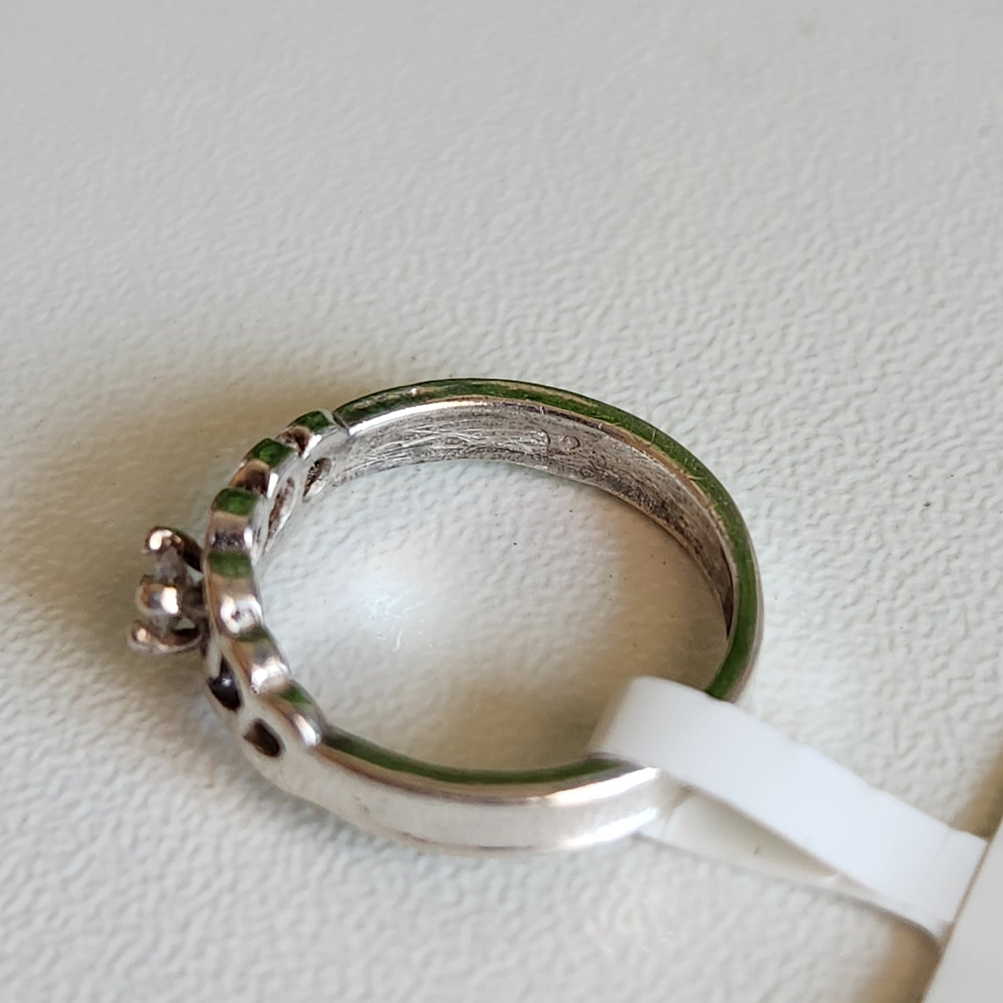 925 Sterling Silver Heart CZ Ring