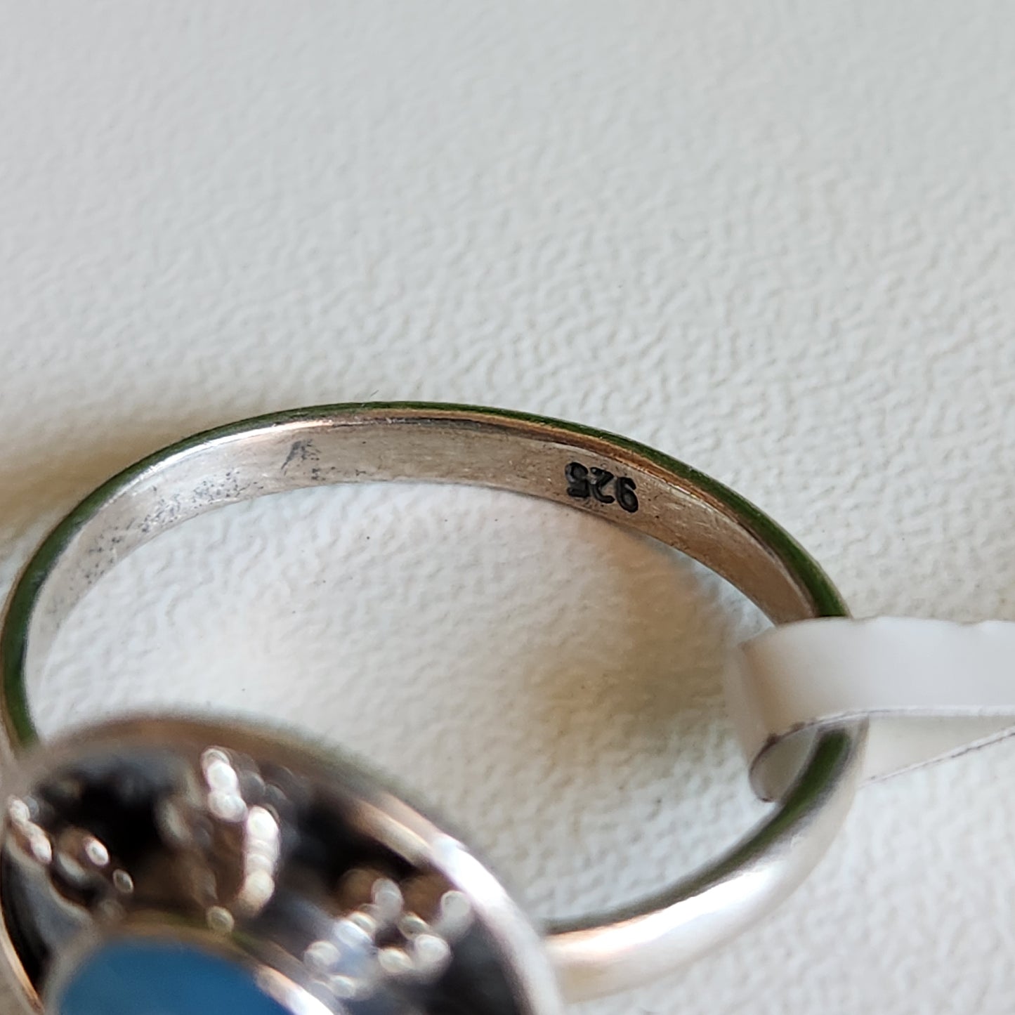 925 Sterling Silver Lace Agate Ring