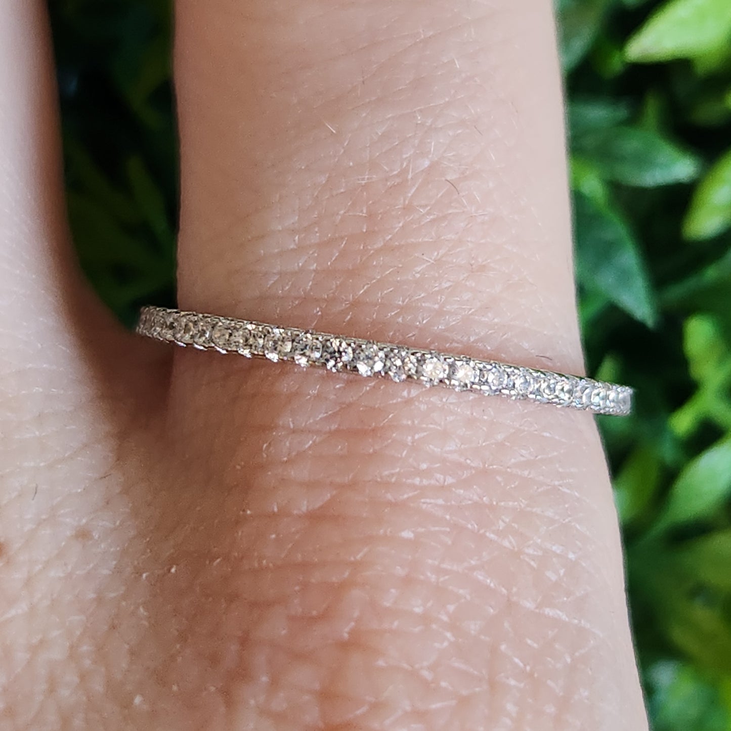 925 Sterling Silver Full Eternity CZ Ring