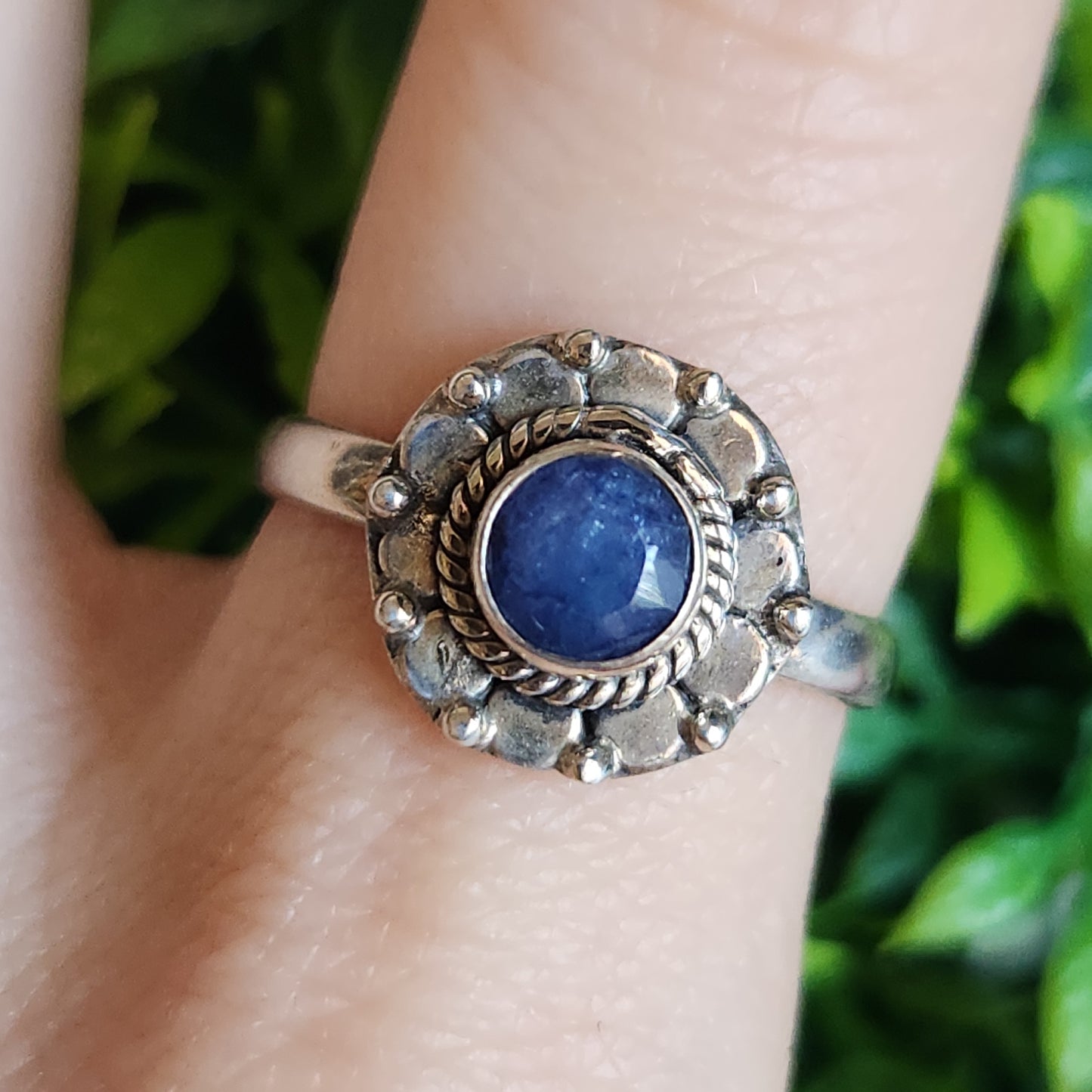 925 Sterling Silver Sapphire Ring